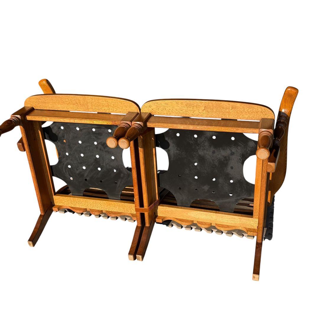 KZ028 飛騨産業　穂高　セパレート　キツツキ　木枠のみ　2Pソファ　2人掛け