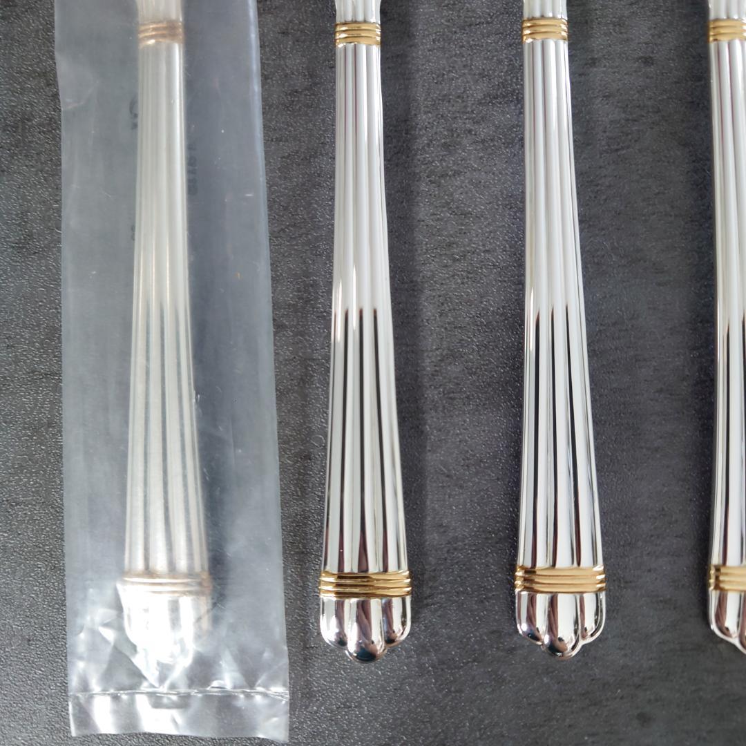 美品 クリストフル アリアゴールドリング ケーキフォーク 未開封含む 6点