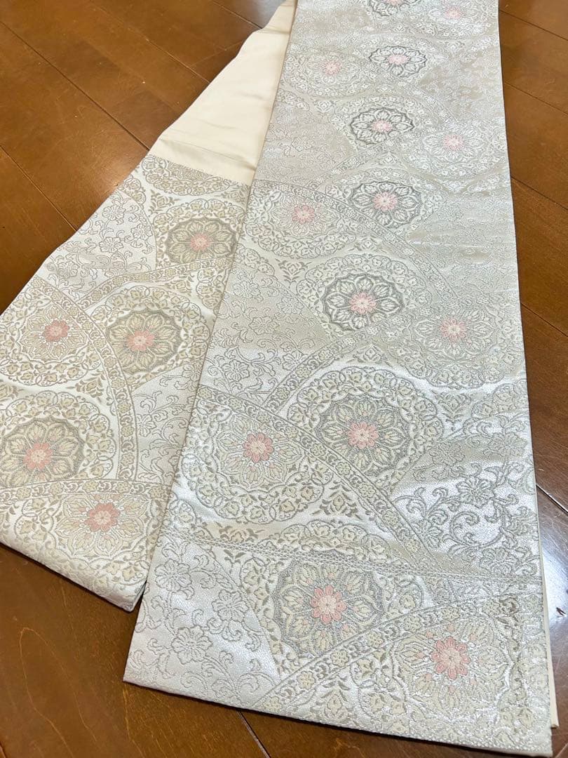 正絹訪問着　裄丈長め　フルセット4点　入学式　七五三　お宮参り