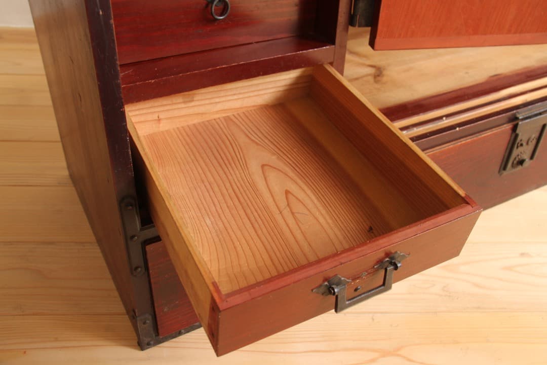 ローボード　2段　木製　収納棚　古道具　古家具　ビンテージ　アンティーク　レトロ