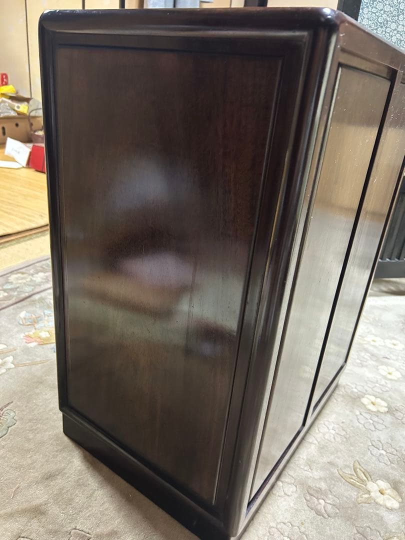 花と鳥の螺鈿木製タンス 5段