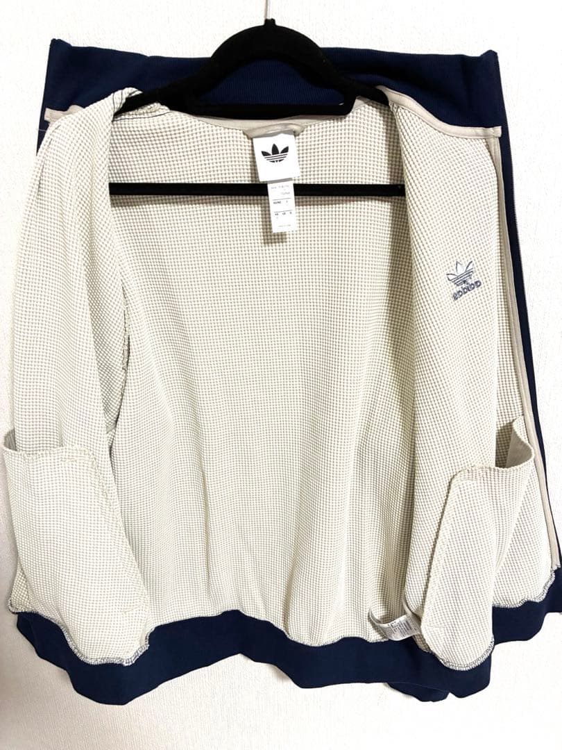 【週末値下】 adidas ジャージ ワッフル トラックジャケット オフホワイト