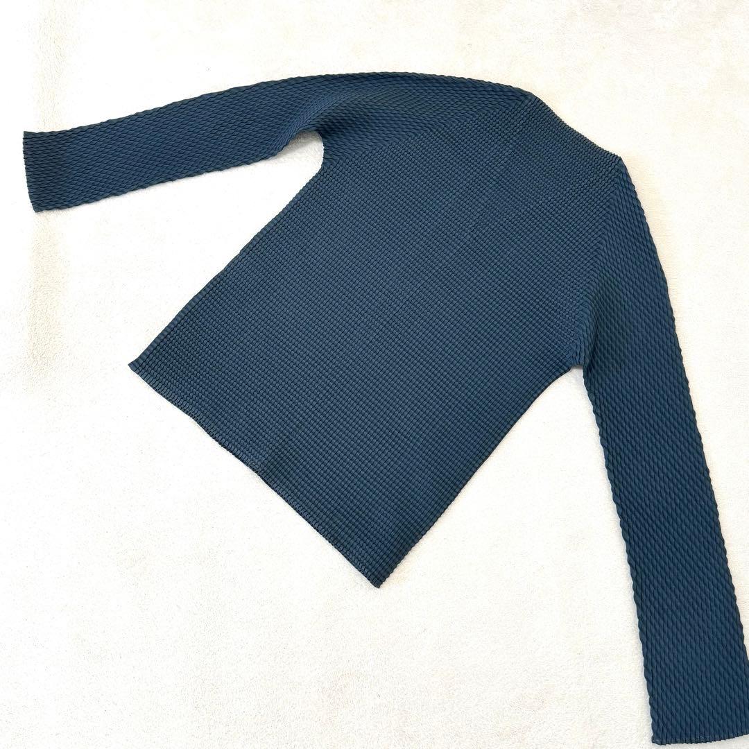 極美品✨ISSEY MIYAKE プリーツ　グリーン　オーバーサイズ　長袖