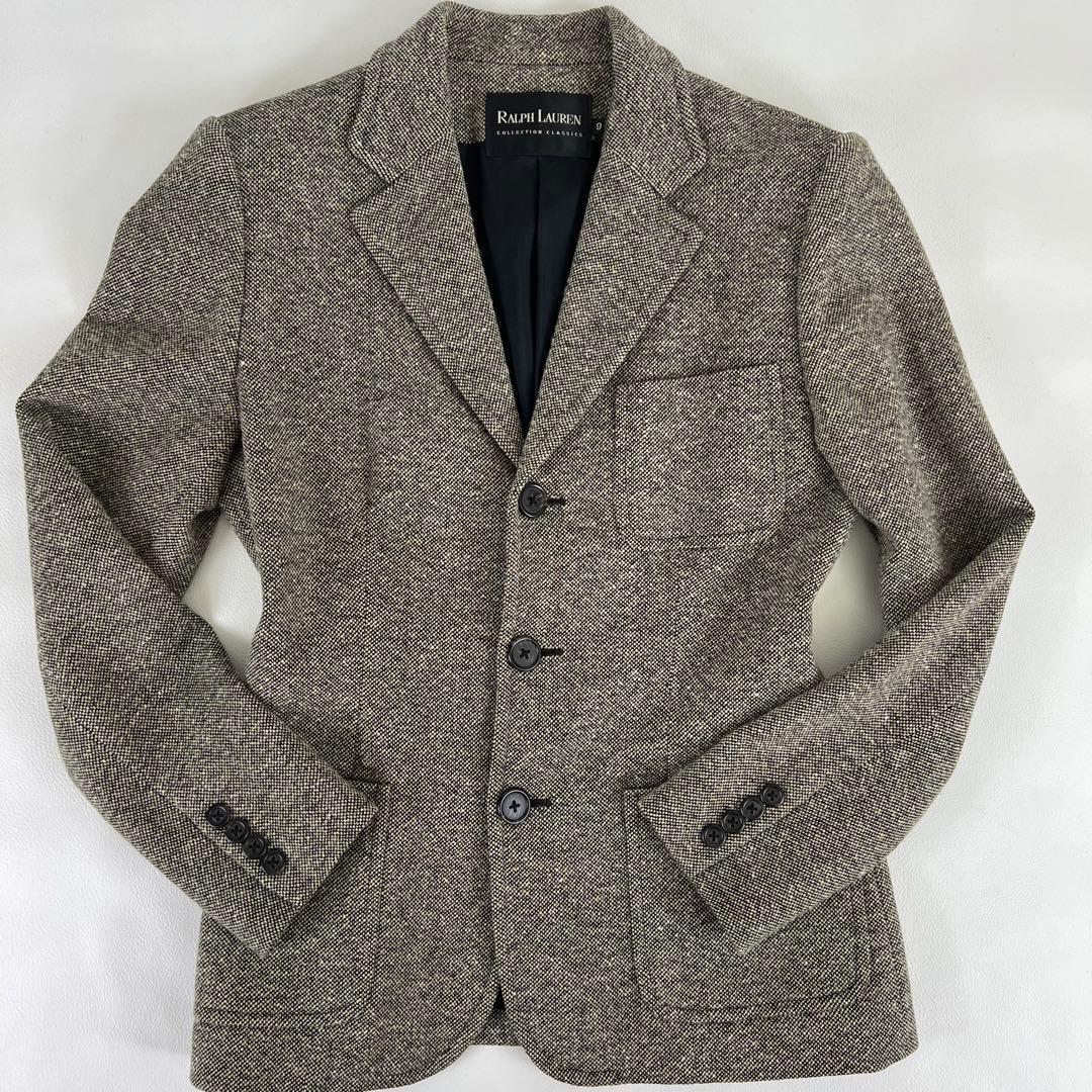 【極美品✨】ラルフローレンコレクション テーラードジャケット L相当 グレー系