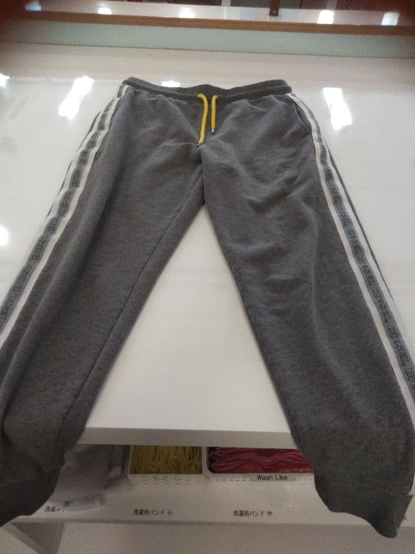 ディーゼルDIESEL スウエットセットアップ上下ジャージＬグレー