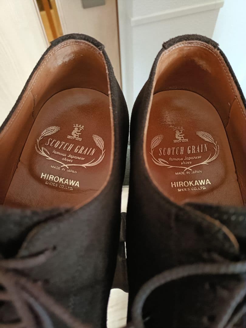 【美品】SCOTCH GRAIN 5394 ブラウンスエード 25.5 EEE