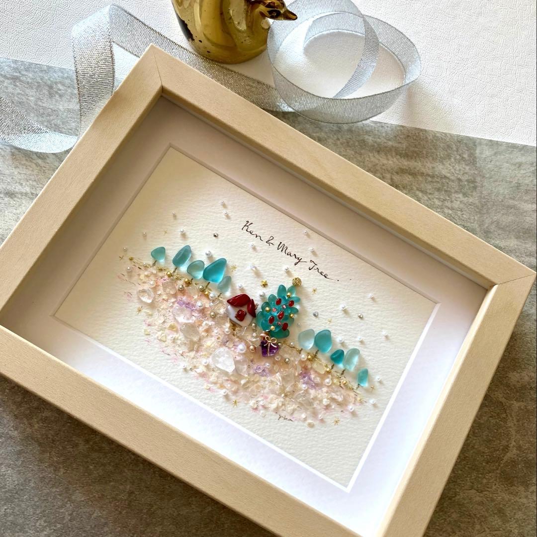 べーちゃん様　オーダー受付　シーグラス／天然石／フレームアート