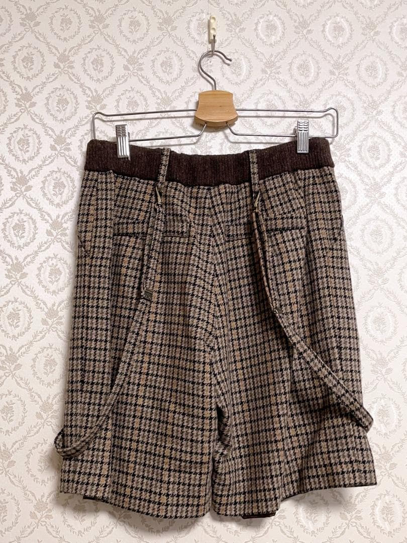 MILK ミルク 探偵風 ケープ マント コート パンツ チェック柄セットアップ